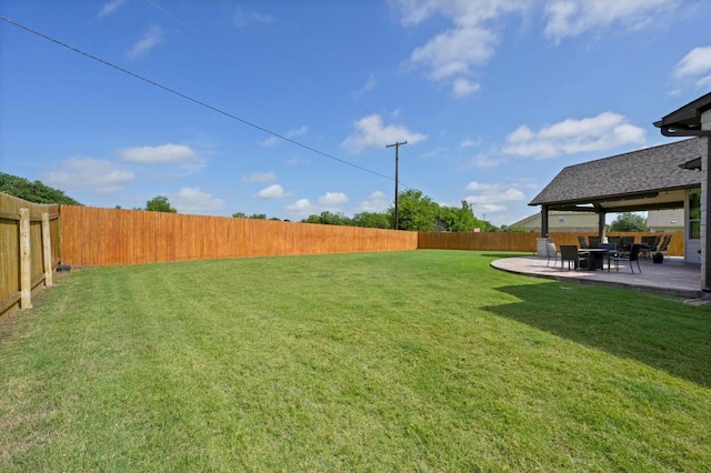 21506 Greylag Dr, Pflugerville, TX 78660 - fenced backyard featuring a patio