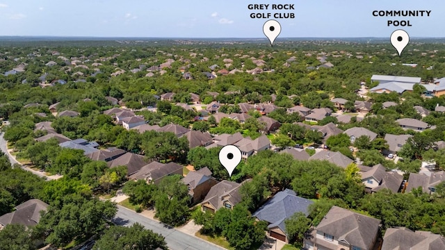 10820 Sky Rock Dr, Austin, TX 78739 - aerial view of residential area