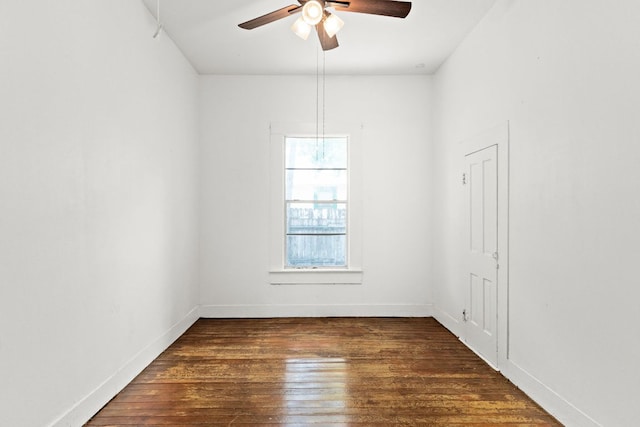 102 S Western Ave, Lampasas, TX 76550 - unfurnished room with wood-type flooring and ceiling fan