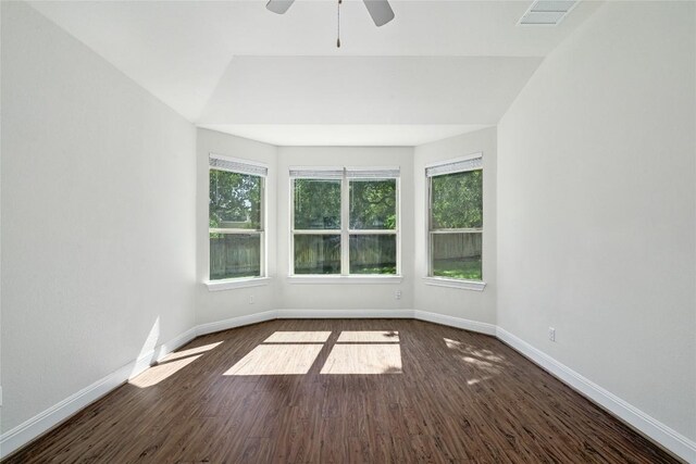 2232 Skippy Cv, Leander, TX 78641 - unfurnished room featuring wood finished floors and a ceiling fan