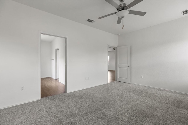 11825 Monterosso Dr, Austin, TX 78754 - spare room featuring ceiling fan and carpet flooring