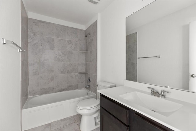 11825 Monterosso Dr, Austin, TX 78754 - full bath with vanity, tile patterned flooring, and tub / shower combination