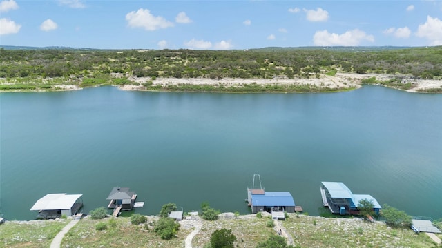 2806 Truman Cv, Lago Vista, TX 78645 - bird's eye view of a large body of water