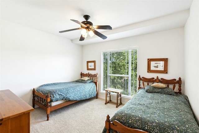 2806 Truman Cv, Lago Vista, TX 78645 - carpeted bedroom featuring a ceiling fan