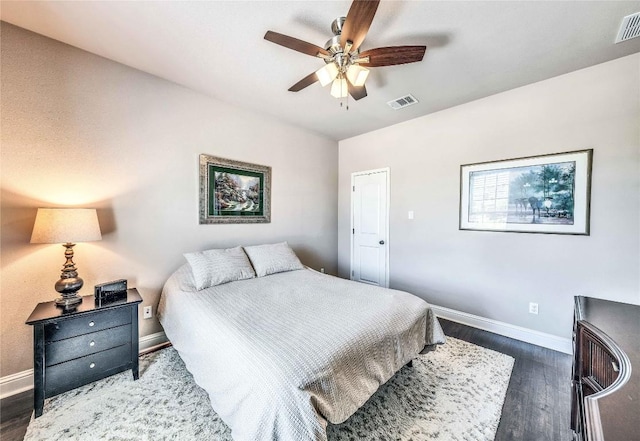 110 Waverly Spire Ct, Austin, TX 78738 - bedroom featuring wood finished floors and a ceiling fan