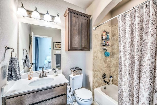 110 Waverly Spire Ct, Austin, TX 78738 - full bath featuring vanity and shower / bath combination with curtain