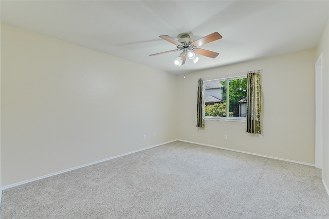 7008 Wandering Oak Rd, Austin, TX 78749 - carpeted spare room featuring a ceiling fan and baseboards
