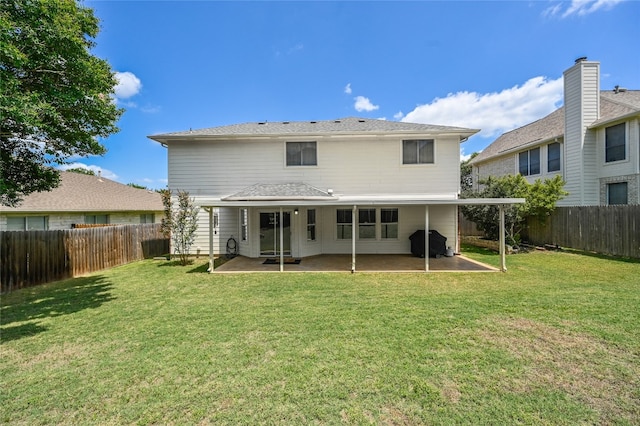 7008 Wandering Oak Rd, Austin, TX 78749 - rear view of house featuring a patio area and a fenced backyard