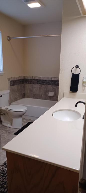 224 Crooked Hollow Dr, Elgin, TX 78621 - full bathroom featuring vanity and bathtub / shower combination