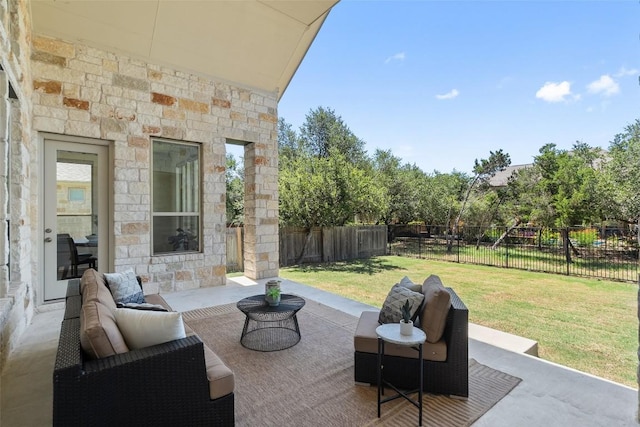 4108 Logan Ridge Dr, Cedar Park, TX 78613 - fenced backyard featuring a patio