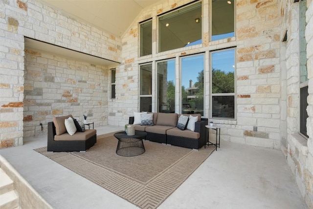 4108 Logan Ridge Dr, Cedar Park, TX 78613 - view of patio / terrace with an outdoor living space
