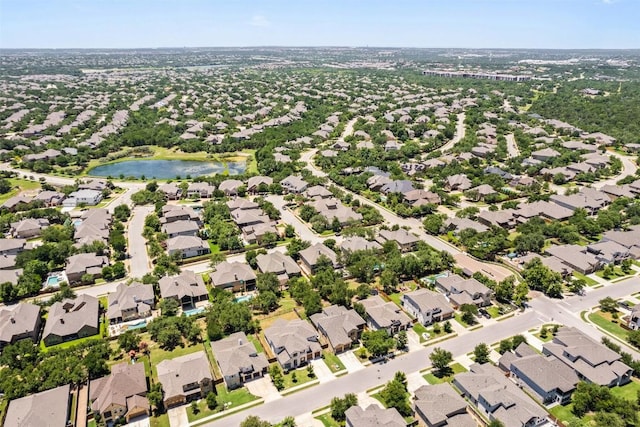 4108 Logan Ridge Dr, Cedar Park, TX 78613 - aerial view of residential area featuring a nearby body of water