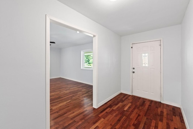 501 Meadowbrook Dr, Georgetown, TX 78628 - foyer with wood finished floors and baseboards
