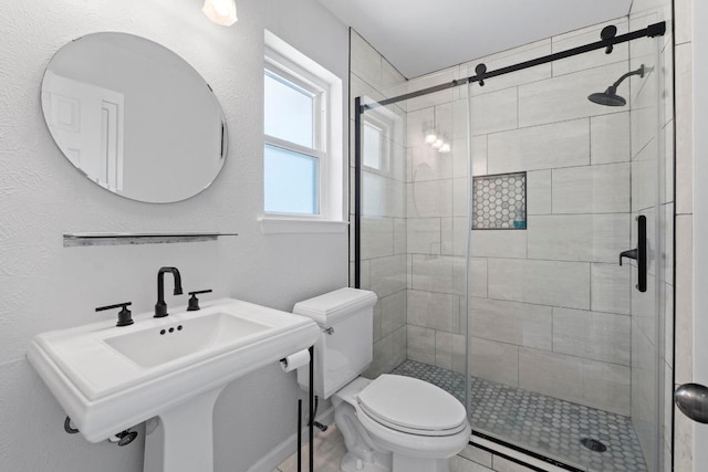 501 Meadowbrook Dr, Georgetown, TX 78628 - full bath with a stall shower and a baseboard heating unit