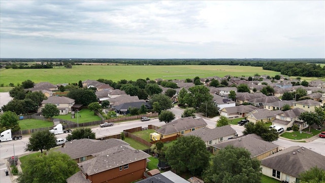aerial view of residential area