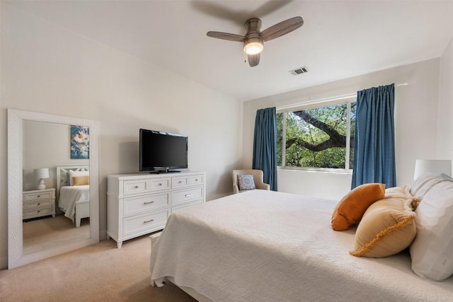 8600 Cima Oak Ln Unit A15, Austin, TX 78759 - bedroom featuring light colored carpet and ceiling fan