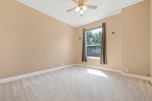 3126 Fiorellino Pl, Cedar Park, TX 78613 - carpeted spare room with baseboards and ceiling fan