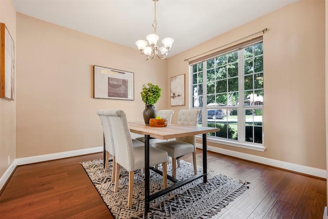 3126 Fiorellino Pl, Cedar Park, TX 78613 - dining space with a chandelier and dark wood-style floors