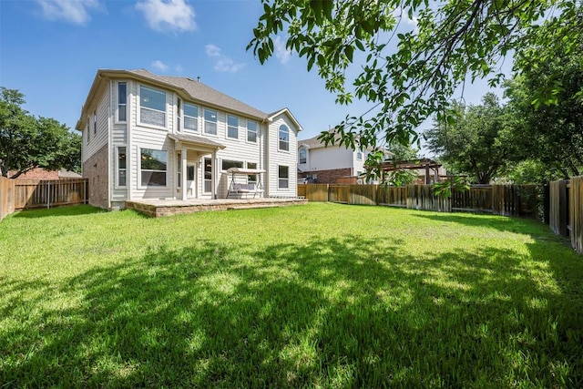 3126 Fiorellino Pl, Cedar Park, TX 78613 - back of property featuring a fenced backyard, a patio area, and a pergola