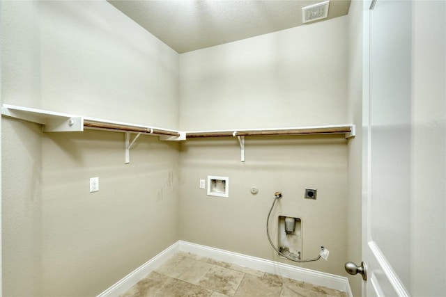 108 Tricia Ln, Hutto, TX 78634 - laundry area with gas dryer hookup, electric dryer hookup, and washer hookup