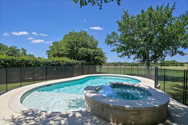 2314 Camino Del Verdes Pl, Round Rock, TX 78681 - view of pool with a pool with connected hot tub
