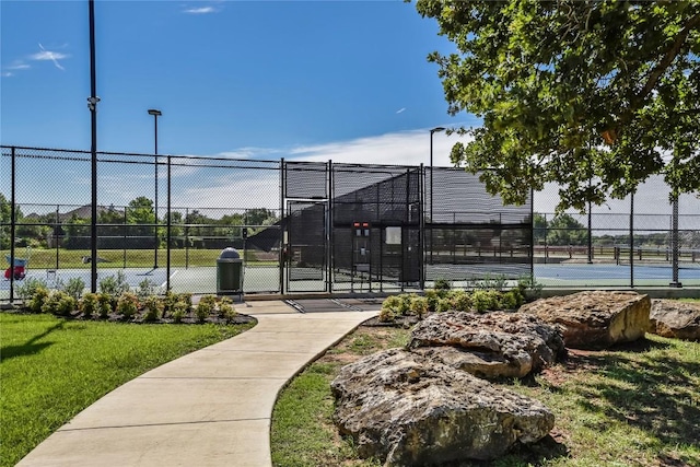 2314 Camino Del Verdes Pl, Round Rock, TX 78681 - view of tennis court with a gate