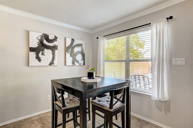 140 Housefinch Loop, Leander, TX 78641 - dining space with healthy amount of natural light and crown molding