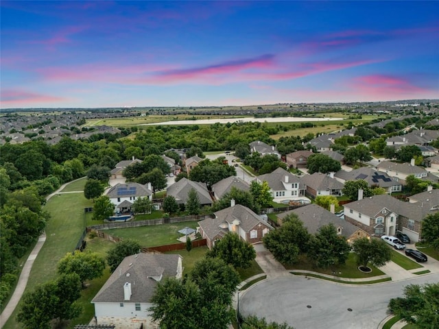 3443 Cortes Pl, Round Rock, TX 78665 - aerial view at dusk of a residential view