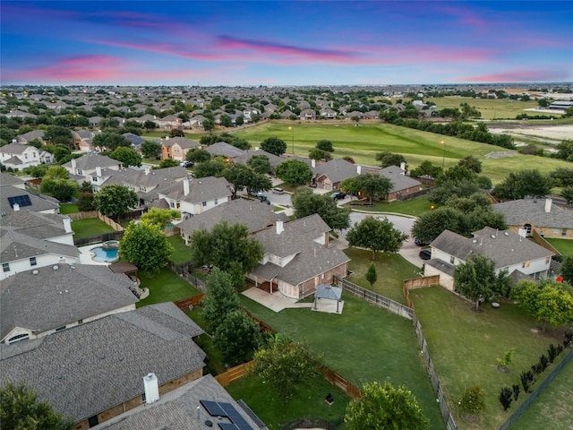 3443 Cortes Pl, Round Rock, TX 78665 - aerial view at dusk of a residential view