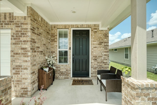 217 Stone Creek Dr, Georgetown, TX 78628 - entrance to property with brick siding and a porch