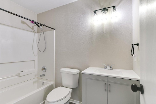 1000 Warbler Cv, Hutto, TX 78634 - bathroom with bathing tub / shower combination, vanity, and a textured wall