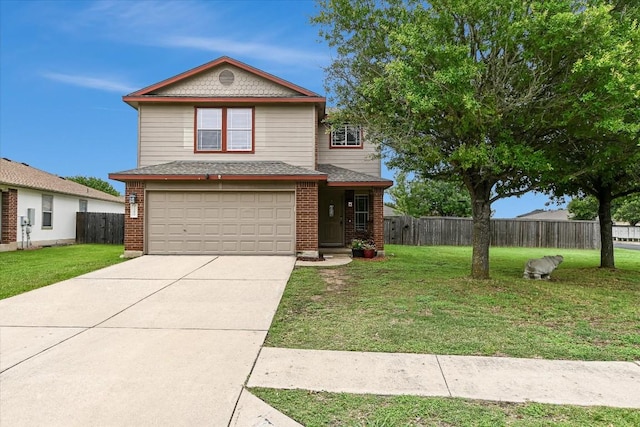 1000 Warbler Cv, Hutto, TX 78634 - view of front of home featuring driveway, an attached garage, and brick siding