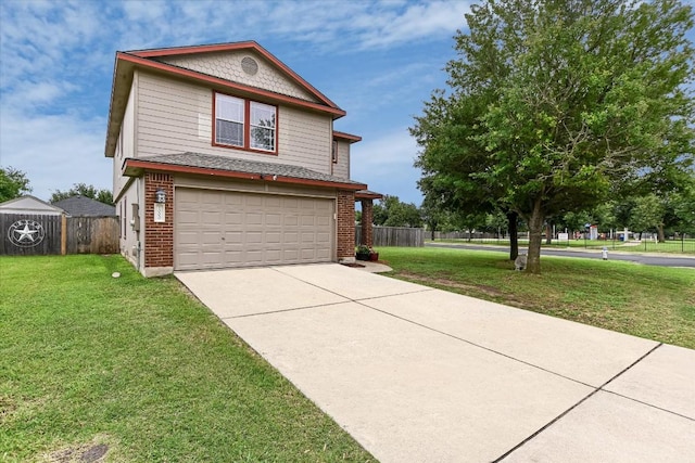 1000 Warbler Cv, Hutto, TX 78634 - view of front facade with driveway, brick siding, and a garage