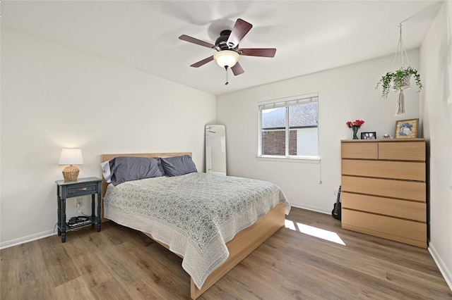 1903 Chula Vista Dr, Cedar Park, TX 78613 - bedroom featuring wood finished floors and ceiling fan