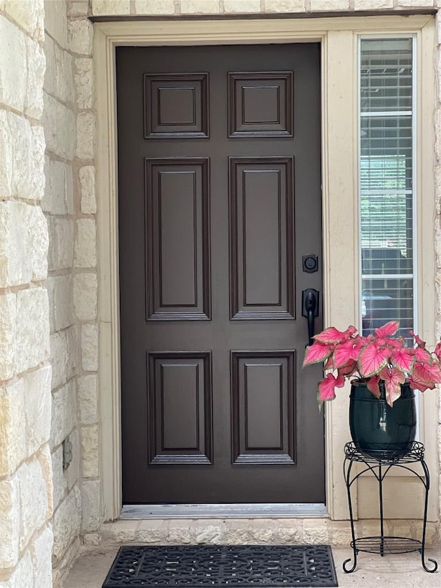 1903 Chula Vista Dr, Cedar Park, TX 78613 - doorway to property with stone siding