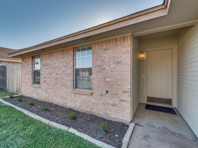 4503 Lori Dr, Killeen, TX 76549 - doorway to property with brick siding