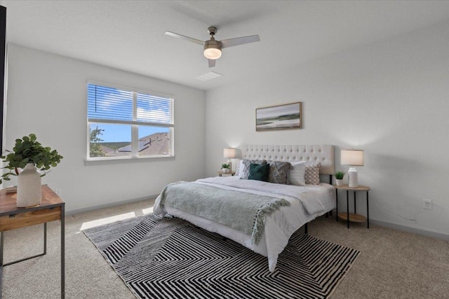 10708 Defender Trl, Austin, TX 78754 - carpeted bedroom featuring baseboards and ceiling fan