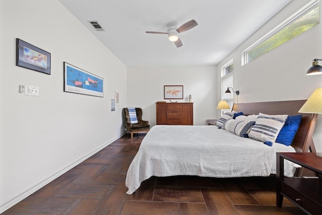 3702 Terrina St Unit 12, Austin, TX 78759 - bedroom featuring baseboards and a ceiling fan