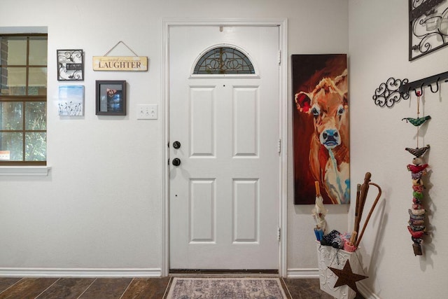 1149 Hyde Park Dr, Round Rock, TX 78665 - foyer entrance featuring baseboards