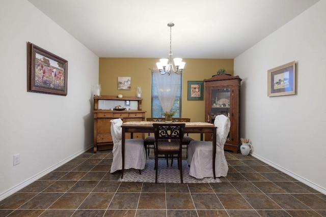 1149 Hyde Park Dr, Round Rock, TX 78665 - dining area featuring a chandelier and baseboards