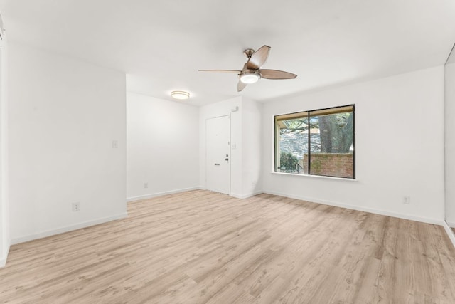 903 Silver Quail Ln, Austin, TX 78758 - unfurnished room with light wood-type flooring and ceiling fan