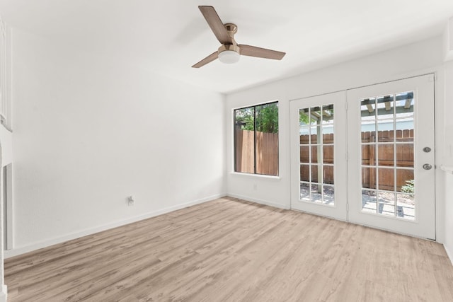 903 Silver Quail Ln, Austin, TX 78758 - unfurnished room with light wood finished floors and ceiling fan