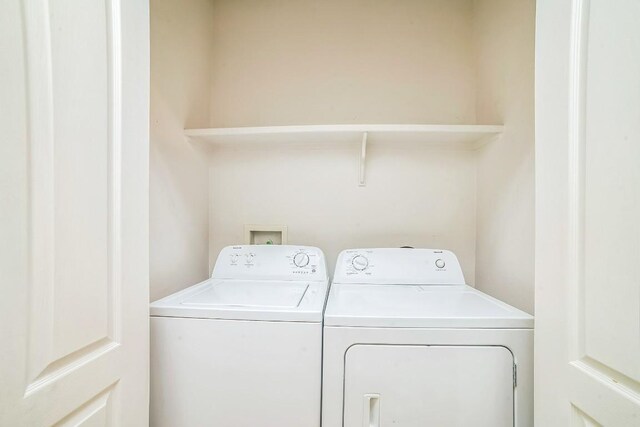 1213 Delsie Dr Unit A, Austin, TX 78734 - washroom featuring separate washer and dryer