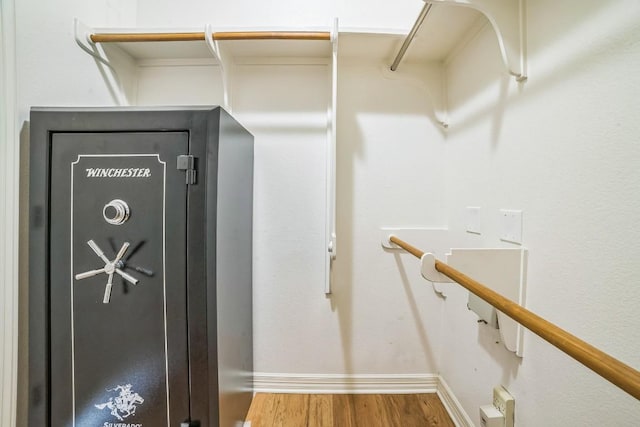 1213 Delsie Dr Unit A, Austin, TX 78734 - spacious closet with wood finished floors
