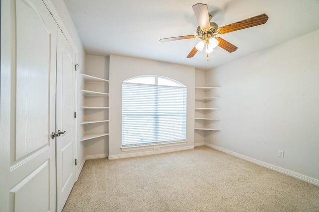1213 Delsie Dr Unit A, Austin, TX 78734 - carpeted empty room with baseboards and ceiling fan