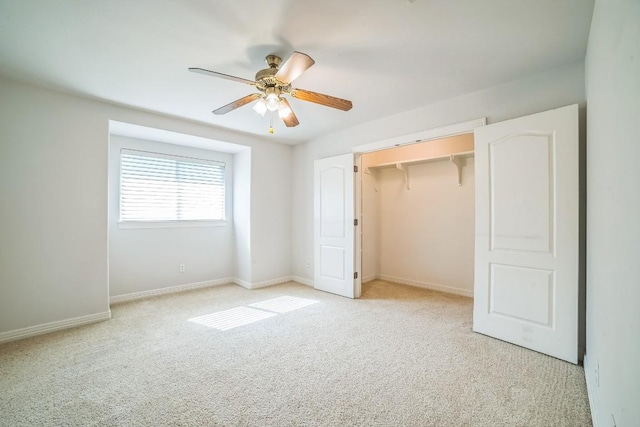 1213 Delsie Dr Unit A, Austin, TX 78734 - unfurnished bedroom featuring light carpet, ceiling fan, and a closet