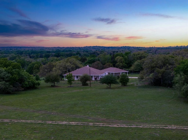 10565 N 77th Hwy, Lexington, TX 78947 - aerial view at dusk of a forest view