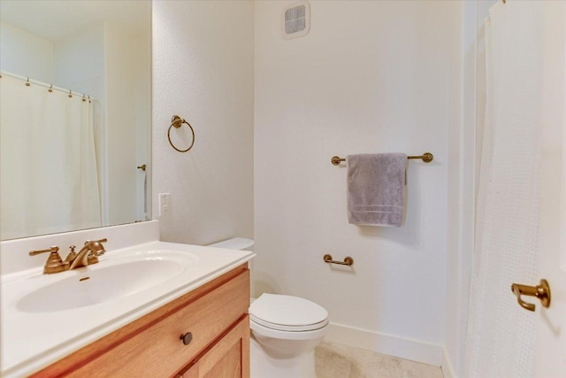 6608 Lantern View Dr Unit 102, Jonestown, TX 78645 - bathroom featuring vanity, tile patterned floors, and curtained shower