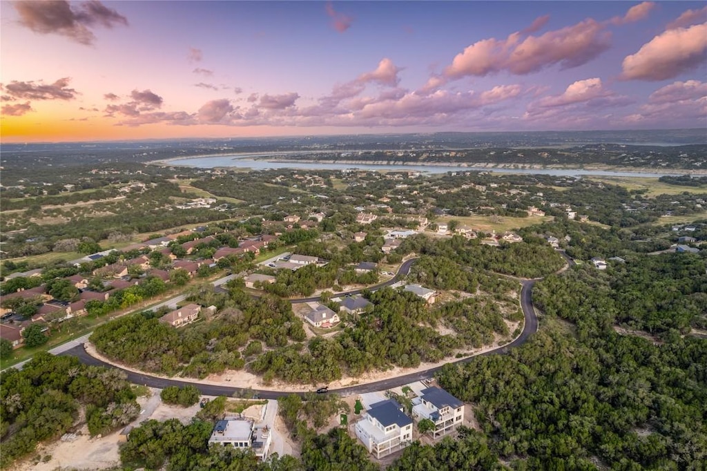 3206 Marshall Ave, Lago Vista, TX 78645 - aerial view at dusk of a water view