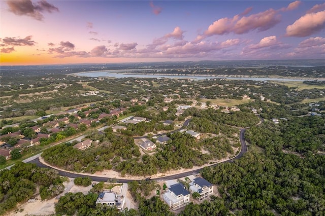 3206 Marshall Ave, Lago Vista, TX 78645 - aerial view at dusk of a water view